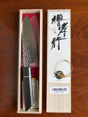 清助 AUS10 45層ダマスカス包丁 180mm 紫檀柄 - メルカリ