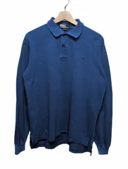 USA製 Polo Ralph Lauren（ポロ ラルフローレン） インディゴ染め 長袖ポロシャツ Sのサムネイル