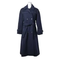 CELINE ヴィンテージ カシミヤ混 ウール パイピング ロング コートのサムネイル