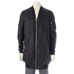 リックオウエンス 15SS ロング MA-1 ボンバー ジャケット ブルゾン アウター コート RR15S4712-NX ブラック 48【中古】のサムネイル