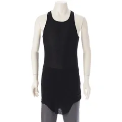 リックオウエンス 24SS コットン BASIC RIB TANK リブニット ノースリーブトップス タンクトップ RU01D3150-MR ブラック XL【中古】のサムネイル