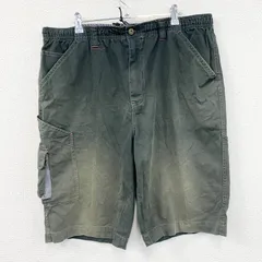 ECKO FUNCTION　エコーファンクション　ハーフカーゴパンツ/ショートパンツ　フェード　黒　ブラック　Mサイズ　古着【値引き交渉OK！】のサムネイル