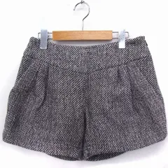 ルージュヴィフ Rouge vif パンツ ショート リボン ラメ混 ウール混 36 ブラック 黒 ホワイト 白 /FT39のサムネイル