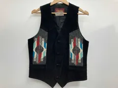 Pioneer Wear パイオニアウエアー チマヨベスト 323 スウェードベスト 80s-90s サイズ36 ブラック 黒 通年のサムネイル