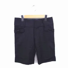 ウィルセレクション WILLSELECTION パンツ ハーフ ショート ロールアップ ジップフライ ウール カシミヤ混 黒 ブラック /TT24のサムネイル