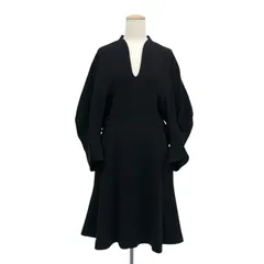 Mame Kurogouchi マメクロゴウチ Volume Sleeve Dress ボリュームスリーブショートワンピース ブラック 2 MM20FW-DR032 ◆のサムネイル
