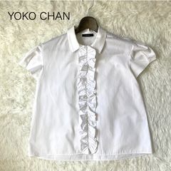 近年♡ヨーコチャン ラッフルスリーブポイントカラー ブラウス ロン
