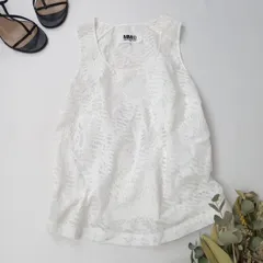 ◯ MM6 Maison Margiela マルタンマルジェラ スネークプリント シースルー ノースリーブトップス イタリア製 /26Nのサムネイル