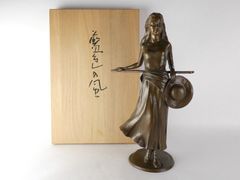 アールデコ調 陶器製 女性フィギュア オブジェ アンティーク 骨董