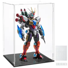 フィギュアケース 高透明度アクリル UVカット・防塵・汚れ防止 頑丈で組み立て簡単 クッション脚付き コレクションケース ディスプレイケース フィギュア収納 コレクション展示 (20*20*30cm)のサムネイル