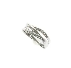 take-up テイクアップ K14WGダイヤリング  ダイヤ0.03ct/K14WG/総重量2.9g    シルバーカラー レディース / 240001215130のサムネイル