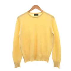 ザ スコッチ ハウス The Scotch House カシミヤニット セーター クルーネック 無地 黄 イエロー /SX ■ECF006のサムネイル