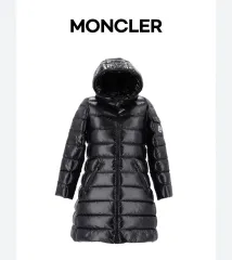 MONCLER(モンクレール) キッズ モカ ブラック ダウンジャケット ロング丈のサムネイル