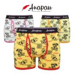 Anapau アナパウ ボクサーパンツ デリバリーピザ 前開き メンズ 日本製 下着 P-2604のサムネイル