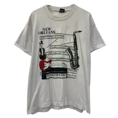 80s USA製 FRUIT OF THE LOOM 半袖 プリントTシャツ XL ホワイト フルーツオブザルーム プルオーバー 80年代 コットンポリ 夏物 a807-6002のサムネイル