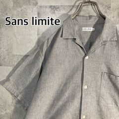 日本製 Sans limite サンリミット オープンカラー シャツ バイカラー