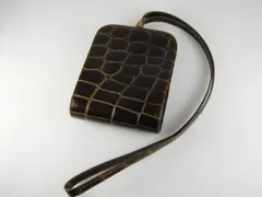 【USED/B】GIORGIO ARMANI ジョルジオアルマーニ 型押しレザー ミニショルダーバッグのサムネイル