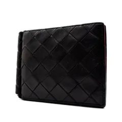 美品 ボッテガヴェネタ BOTTEGA VENETA イントレチャート マネークリップ 二つ折り財布 札ばさみ レザー 本革 ブラウン 茶色 夏休み 帰省 お盆 敬老の日 シルバーウィーク 秋 ギフト ご褒美 メンズのサムネイル