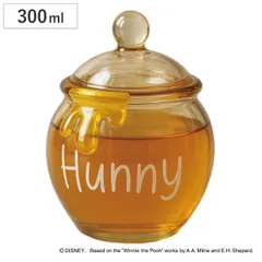 ハニーポットガラス くまのプーさん （ 300ml ガラス ハニーポット ガラスポット 蓋つき 保存容器 はちみつ 砂糖 100周年限定 限定デザイン プーさん キャラ かわいい コレクション )のサムネイル
