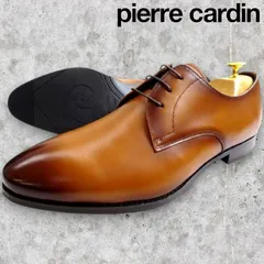 pierre cardin ピエールカルダン 日本製 外羽根 プレーントゥ レザーシューズ ビジネスシューズ 革靴 PNK1004 定2.3万 ライトブラウン▲032▼20215t13のサムネイル