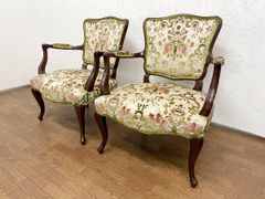 カリモク ルイ15世 アームチェア ダイニングチェア 金華山 クラシック