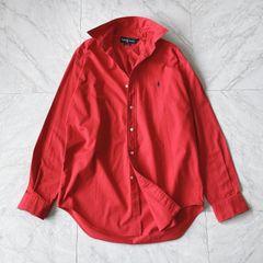 希少90s ラルフローレン リネンシャツ BLAIRE ベージュ XL 紺ポニー