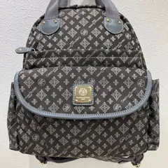 Ｙ6100　【美品】　CHRISTIAN OLIVIER　クリスチャンオリビエ　リュックサック　リュック　バックパック　グレー　モノグラム　レディース　ポケット多数のサムネイル