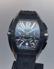 中古 フランクミュラー FRANCK MULLER コンキスタドール グランプリ 8900CCDTGPG クロノグラフ デイト ブラック 自動巻き メンズ 腕時計のサムネイル