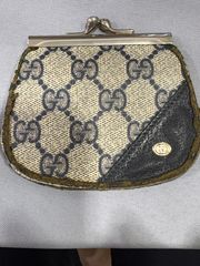 訳あり】GUCCI オールドグッチ がま口 コインケース 小銭入れ GG