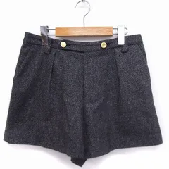 ルージュヴィフ Rouge vif パンツ ショート フレア ウール 金ボタン 38 グレー 灰 /FT14のサムネイル