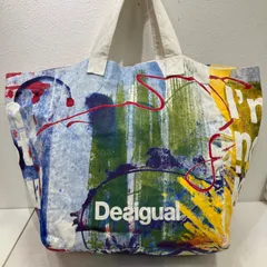 6072　Desigual　デシグアル　トートバッグ　キャンバス　大きめ　大容量　レディース　メンズ　ユニセックス　ペイントのサムネイル