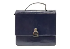 メゾンマルジェラ Maison Margiela 16AW 2way Leather Hand Bag レザー ハンド バッグ インナー セカンドバッグ ミニ 変形 かばん 紺  S41WG0016 S47110 ハンドバッグ 無地 ネイビー 104B-172のサムネイル