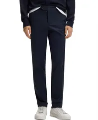 ヒューゴボス メンズ ボトムス カジュアルパンツ コットン Hugo Boss Mens Washable Stretch Cotton SlimFit Pants Dark Blue ブルーのサムネイル