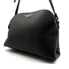 【良品✨】Samantha Thavasa Deluxe Black Pebbled Leather Crossbody Shoulder Bag サマンサタバサデラックス 型押しレザー シボ革 クロスボディ ショルダーバッグ ブラック レディースのサムネイル