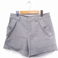 アダムエロペ Adam et Rope' パンツ ショート ロールアップ 綿混 ウール 38 グレー 灰 /FT29のサムネイル