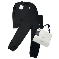 ◆未使用◆MONCLER モンクレール スエット トレーナー 【L 】 パンツ 【XS】上下セット ショッパー付 ブラック 黒 R12425NAのサムネイル