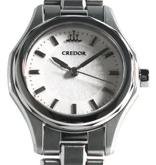 箱保付 美品 SEIKO セイコー クレドール シグノ GSAS959 4J81-0AP0 ホワイト文字盤 クオーツ レディースのサムネイル