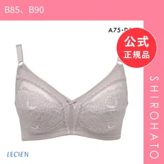 【新品】ルシアン LECIEN グッドチョイス GOOD CHOICE メッシュテープ使い 楽々フルカップ ノンワイヤー ABCD ブラジャー 単品(B85、B90)のサムネイル