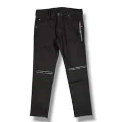 参考上代36300円 未使用 wjk Ripped Wash Slim Jeans リップドウォッシュスリムジーンズ デニムパンツ ダブルジェイケイ 5954ds43-99 ブラック XL （19573M）のサムネイル