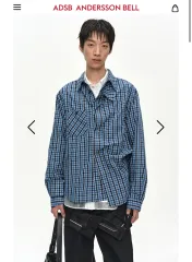 アンダーソンベル BLUE CHECK LAYERED SHIRTのサムネイル