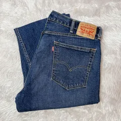 【Levi's】美品 リーバイス 505 W38 L30 ストレート デニムパンツ ジーンズ 極太 ビッグサイズ ブルー ストレッチ レソト製のサムネイル