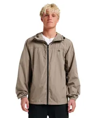 クイックシルバー メンズ アウター ジャケット・ブルゾン ジャケット Quiksilver Mens Overcast Windbreaker Jacket Fallen rockのサムネイル