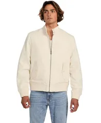ゲス メンズ アウター ジャケット・ブルゾン リネン ジャケット GUESS Mens Nolan Linen Harrington Jacket Sand サンドのサムネイル