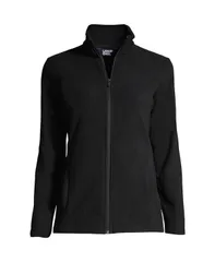 ランズエンド レディース アウター ジャケット・ブルゾン プチ フリース ジャケット Lands End Petite Anyweather Fleece Full Zip Jacket Blackのサムネイル