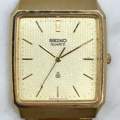 HDN663【お買い得】SEIKO 腕時計 スクエア型ケース ゴールドカラーのサムネイル