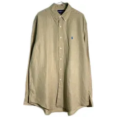 RALPH LAUREN ラルフローレン ボタンダウン シルクリネンシャツ