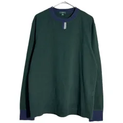 J.CREW ジェイクルー 長袖Ｔシャツ チョコチン 復刻タグ グリーン(メンズ M)中古 古着 Y5519のサムネイル