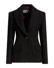 ヴェルサーチ レディース アウター ジャケット・ブルゾン テーラードジャケット VERSACE JEANS COUTURE Black ブラックのサムネイル