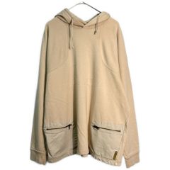 ARMANI JEANS アルマーニ ジーンズ プルオーバーパーカー ベージュ(メンズ XL)中古 古着 Y5561