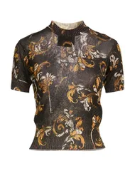 ヴェルサーチ レディース トップス シャツ プルオーバー VERSACE JEANS COUTURE Charcoal チャコールのサムネイル